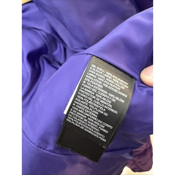 TNF  North Face Woman S Purple Down Quilted Jacket Coat - Picture 6 of 6